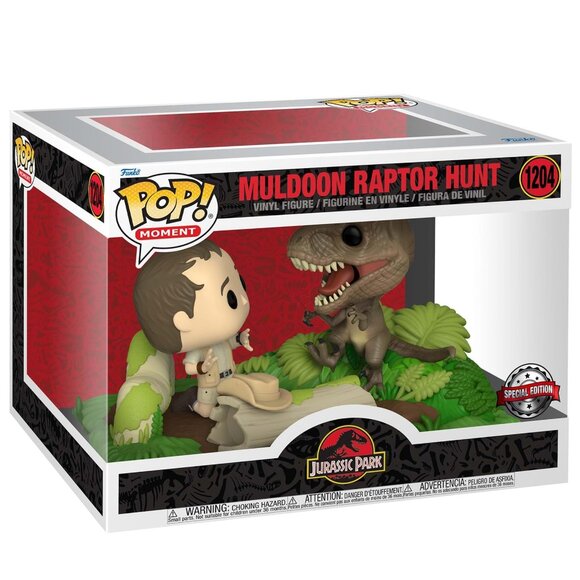 NIB Funko Pop! Moment Jurassic Park Muldoon Raptor Hunt #1204 Target Exclusive - Picture 1 of 3